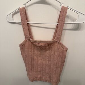 American Eagle Outfitters Dusty Rose Ribbed Camisole